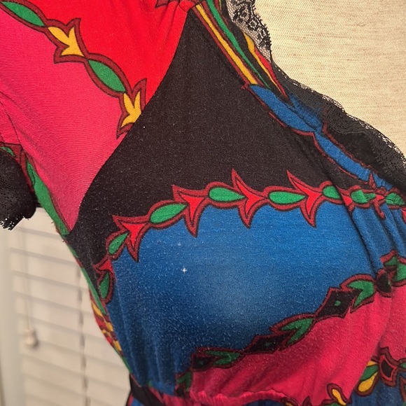 Betsey Johnson Colorful Short Sleeve Dress - Picture 11 of 11